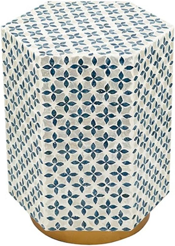 Mobile Side Table Handmade Shell Shaped Table Living Room Sofa Side Dining Co...