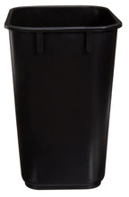 Amazon Basics Small Rectangular Commercial Office Wastebasket, Easy to Clean,11.4"L x 8"W x 12"H , 3 Gallon, Black, 2-Pack