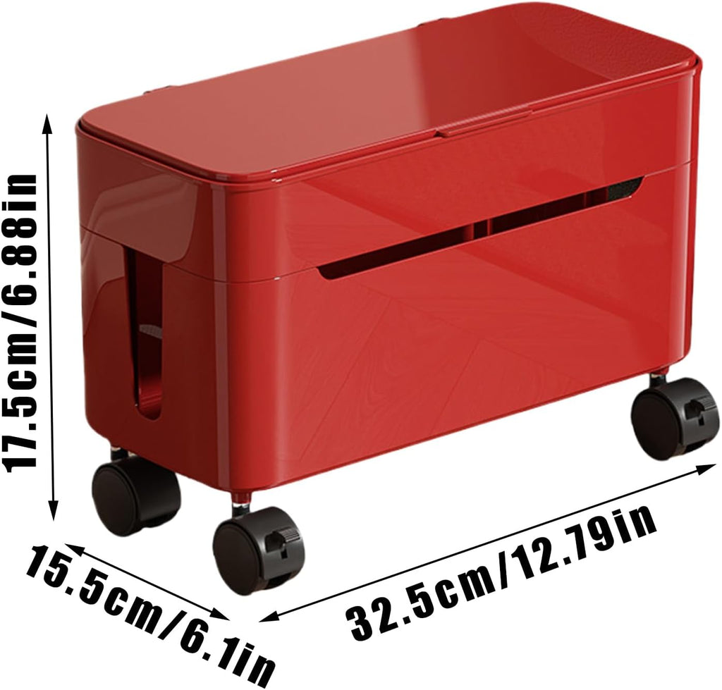 Socket Storage Rack, Compact & Space-Saving, 32.5x15.5x17.5cm, Wire Storage Container, Cable Management Box, Stylish & Functional, for Home, Office, Dorm, Gaming, TV Stand, Desk, Computer