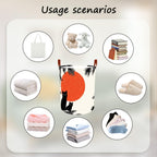 Laundry Baskets 15.7x19.7 Inch Large Black Cat Red Sun Jungle Design Collapsible Laundry Hamper with Handles Oxford Fabric Clothes Storage Bin Foldable Dirty Clothes for Bedroom Bathroom Dorm