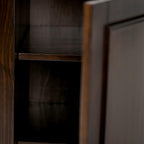 SIMPLIHOME Amherst 12-Bottle SOLID WOOD 24 Inch Wide Transitional High Storage Wine Rack Cabinet in Hickory Brown, For the Living Room, Dining Room and Kitchen