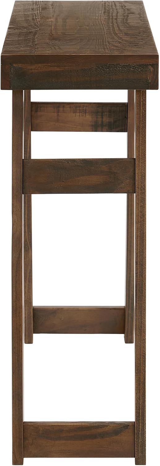 Alaterre Furniture Lawas Solid Wood Console Table, Brown, 36”x12”x32” | Moder...
