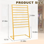 Hijab Organizer, 10 Tier Metal Scarf Holder Organizer, Freestanding Scarf Shawl Display Stand Belt Holder for Boutique Display, Retail Store, Bedroom, Clothing Store
