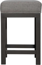 Liberty Furniture Industries Tanners Creek Uph Console Stool (3 Piece Set), W19 x D16 x H25, Medium Gray