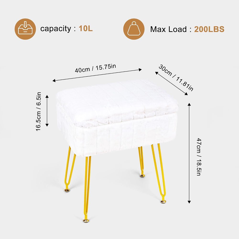 H&B Luxuries Multi-Functional Footrest Ottoman – Comfortable, Stylish, an...