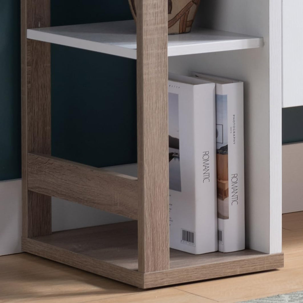 Modern Kitchen Pantry, White Buffet Storage Cabinet with 4 Shelves, Easy to Maintain, for Dining Room