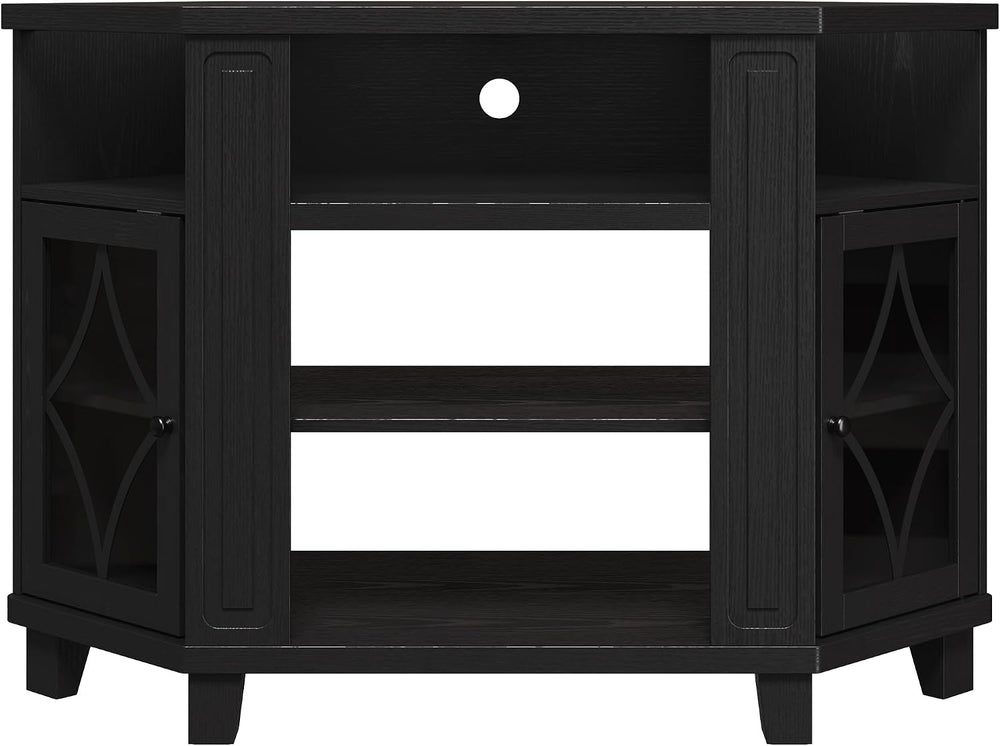 RoyalCraft Corner TV Stand for TVs up to 55 Inch: Corner Tall Entertainment C...