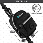 PetAmi Dog Poop Bag Holder for Leash, Dog Pet Waste Bag Dispenser For Poop With Clip For Doggie Puppy Walking Accessories Travel Camping, Dog Treat Pouch Supplies Must Have With Doggy Bag Roll, Black