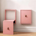 Solid Wood Wall Mounted Folding Shoe Changing Stool (Pink) | Folds Flat Against Wall | Steel Frame + Solid Wood Seat | Holds up to 330 lbs | Ergonomic 10.6" Seat Height