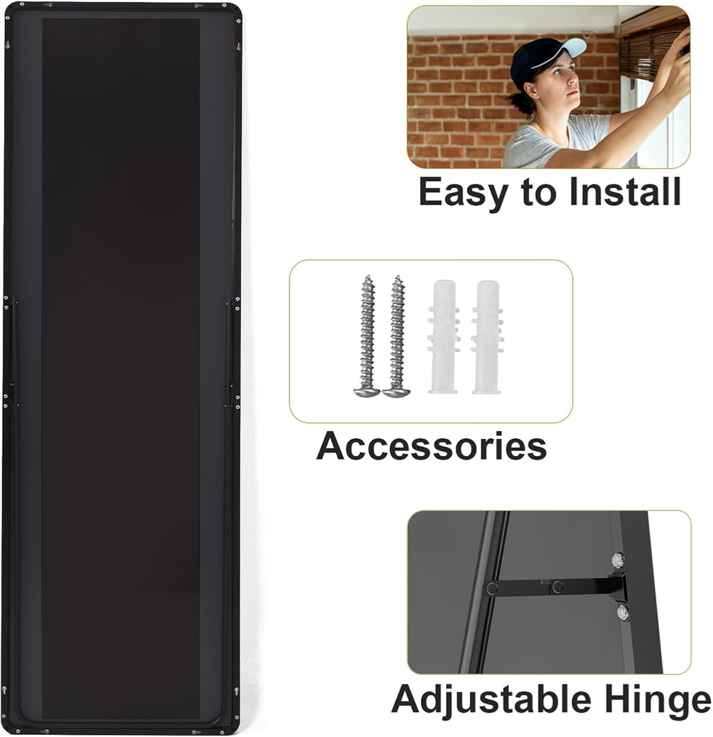 HARRITPURE 56"x21" Full Length Mirror, Rectangle Floor Mirror with ...