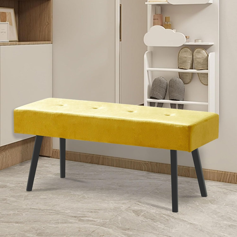 Upholstered Bench for Bedroom End of Bed, 40-inch Entryway Bench for Living R...
