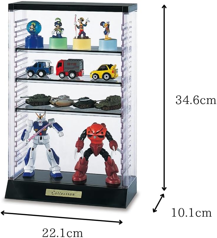 Isetou Acsta I-238 Figure Case Collection Case A403 Clear Black Width 8.7 x D...
