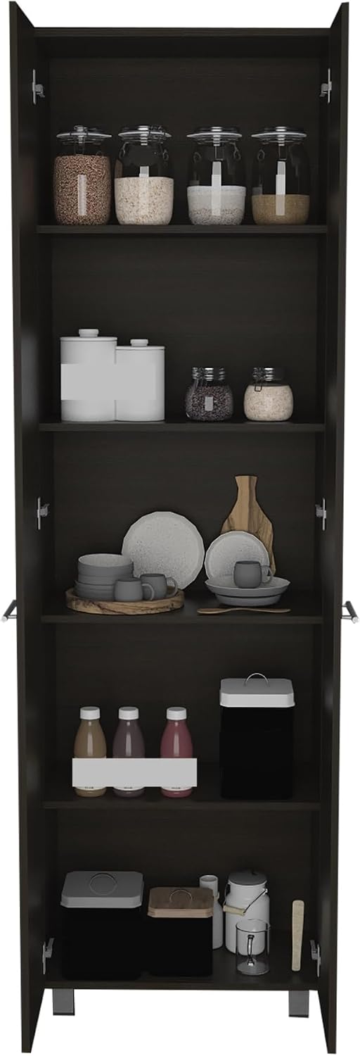 Pantry Cabinet with Storage Drawers, Mid-Century Sideboard Locker for Kitchen...