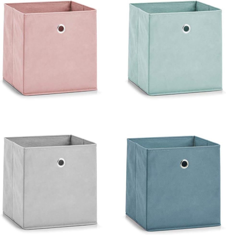 Zeller 14421 Storage Box Non-Woven Approx. 28 x 28 x 28 cm Mint