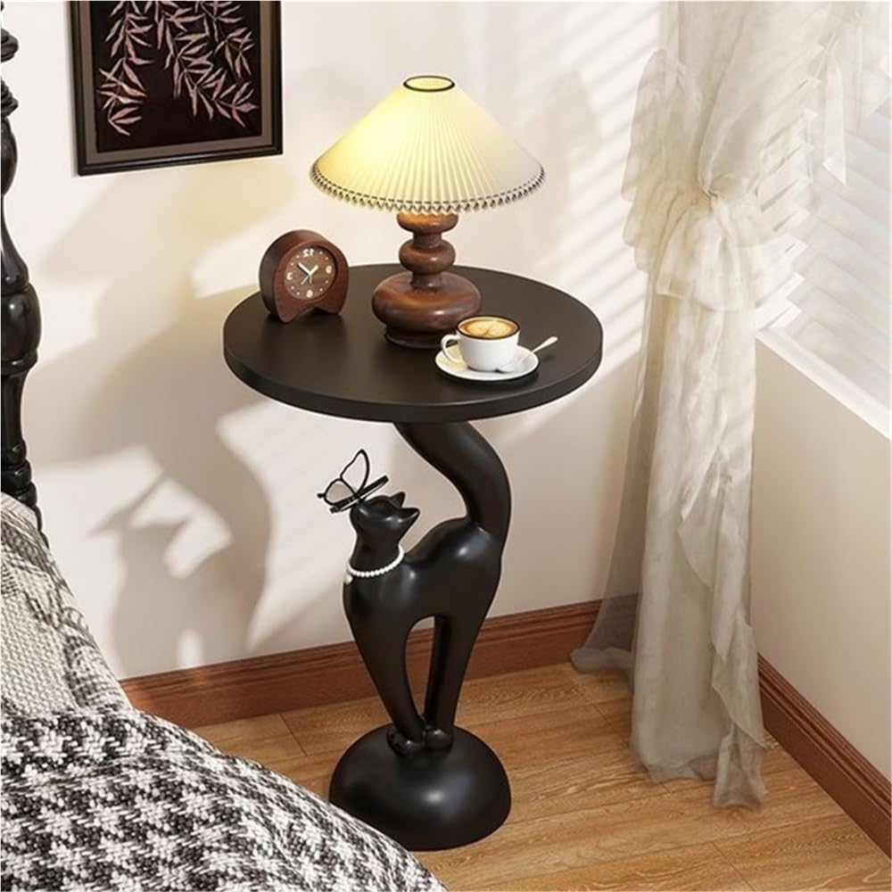 Round Resin Side Table, Cute Animal Accent Table, Small End Table Decorative ...