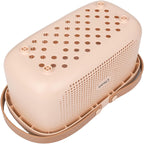 JiatuA Plastic Storage Basket with Handle Portable Shower Caddy Tote Organizer Basket Bin for Bathroom Kitchen Dorm Room Bedroom, Pink