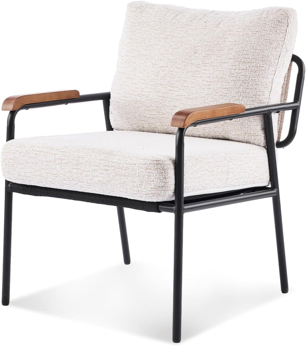VINGLI Mid-Century Modern Accent Armchiar for Small Space, Small Comfy Uphols...
