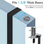 KES Ironing Board Hanger Over The Door Ironing Board Holder T Shape Fit for 1 3/8 Doors Matte Black, HIR500A-BK