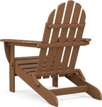 POLYWOOD AD5030TE Classic Folding Adirondack Chair, Height: 35.00" - Width: 29" - Depth: 35.00", Teak
