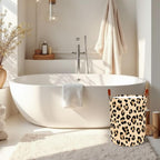 Laundry Baskets 15.7x19.7 Inch Large Classic Leopard Print Design Collapsible Laundry Hamper with Handles Oxford Fabric Clothes Storage Bin Foldable Dirty Clothes for Bedroom Bathroom Dorm