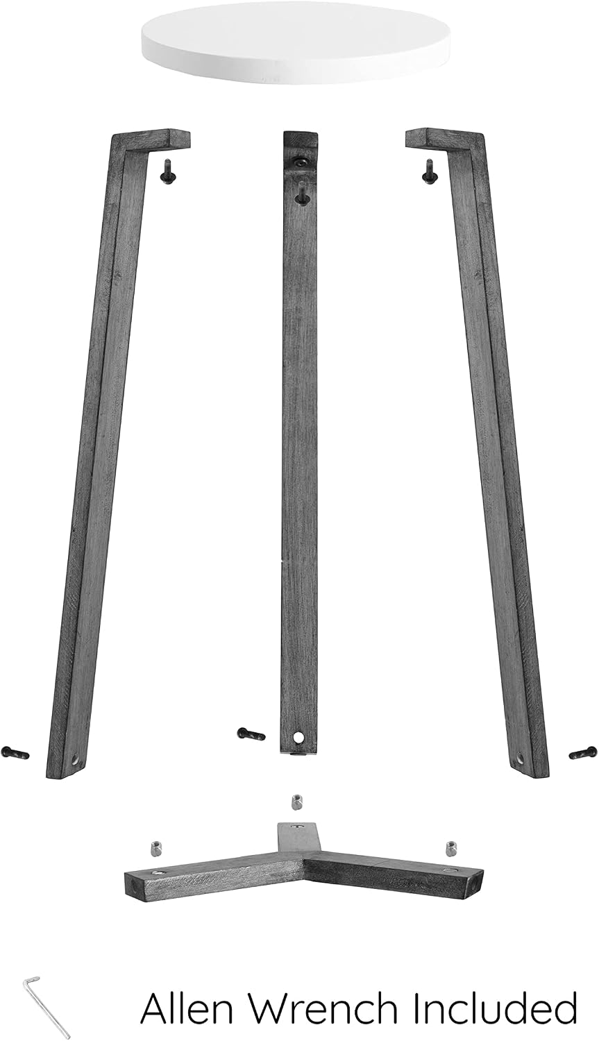Kate and Laurel Rioux Modern Nesting Tables; Set of 2; Walnut Brown; Transiti...