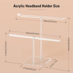 Headband Holder Scrunchie Holders Acrylic, Clear Hair Ties Stand Organizer, Headband Display Stand, Scrunchie Storage Organizers, Hair Accessories Organizer for Women and Girls