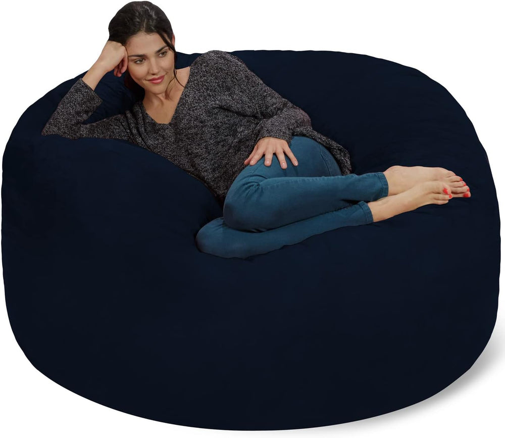 Chill Sack Bean Bag Chair: Giant 5' Memory Foam Furniture Bean Bag - Big ...