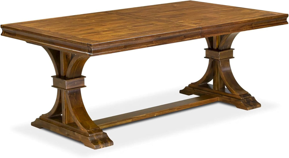 LET-AWA-TP - A Wooden Dining Table with Removable Rectangular Tabletop - Anti...