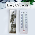 Hidden Key Outdoor Thermometer Decorative Key Hider Discreet Small Storage Box for Safely Storing Spare Keys House Key Hider for Outside Yard Garden Money Box for Safe Storage