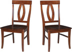 International Concepts Cosmo Verona Chairs, Set of 2, Espresso