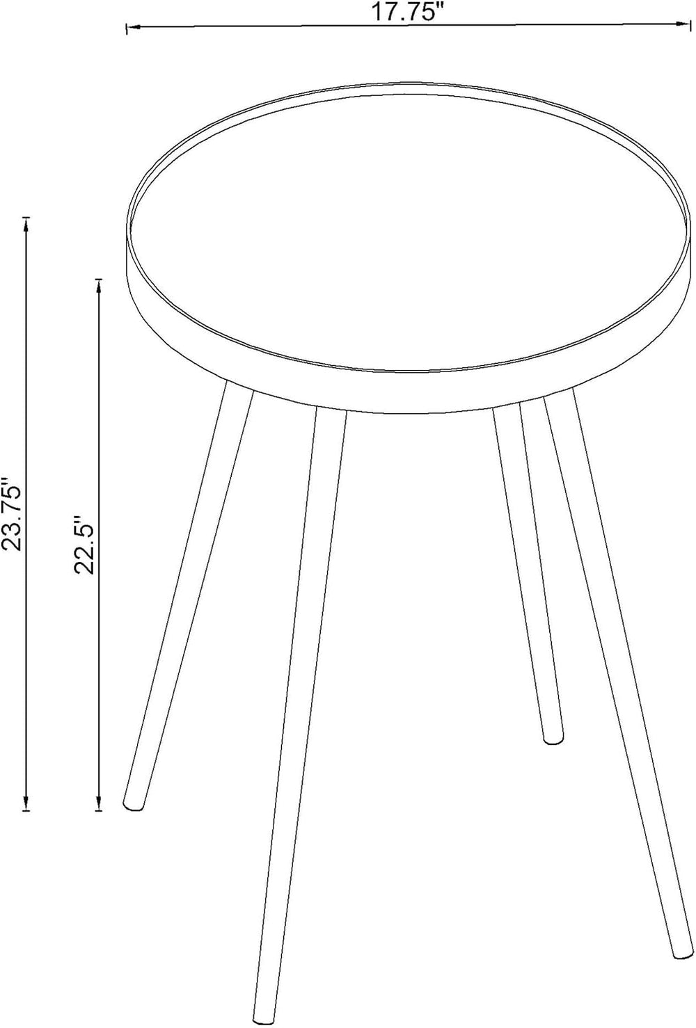 36" Reflective Top Stacking Nesting Tables, Set of Nesting Tables with P...