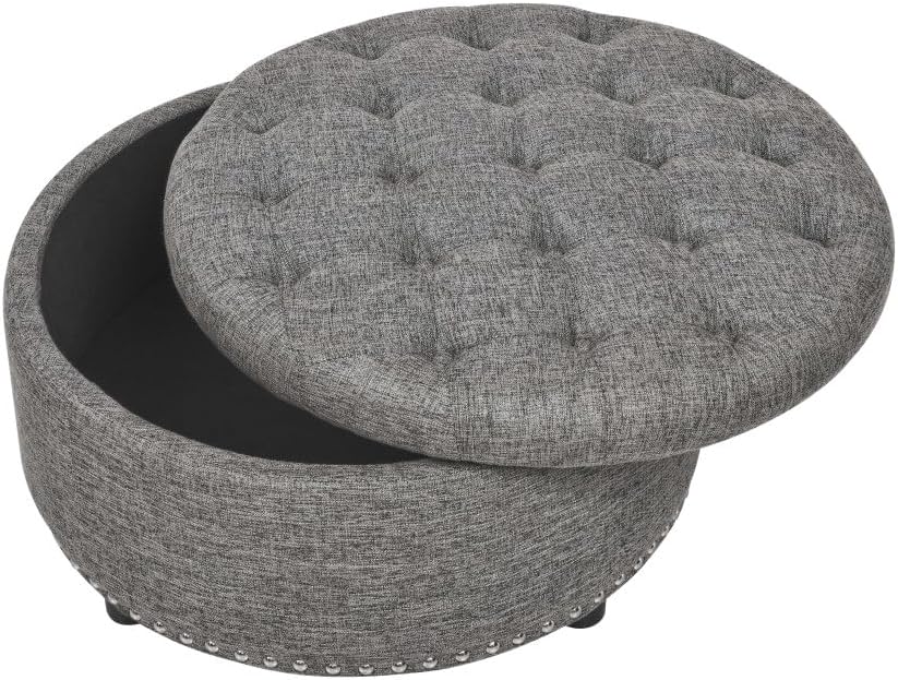 Tufted Storage Ottoman
