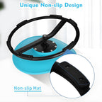 Sensory Spinning Chair for Kids, Autisms Swivel Chair for Body Coordination Training, Sit and Spin Toy, Non-Slip Metal Base, Indoor and Outdoor Activity Toy for Children Blue