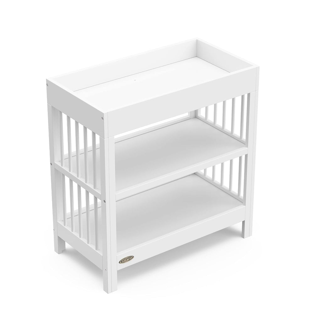 Graco Teddi Changing Table with Water-Resistant Changing Pad (White) - GREENG...