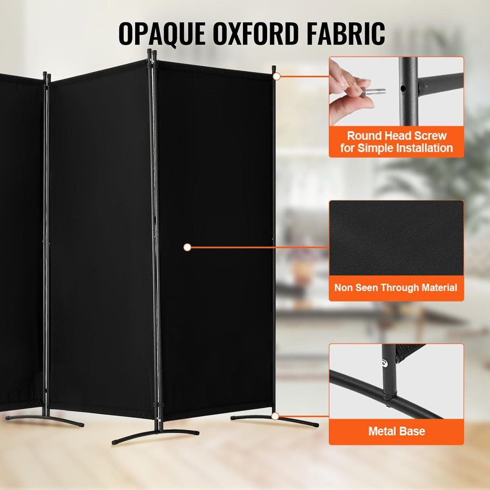 VEVOR Room Divider, 3 Panel Room Divider, Folding Privacy Screen and Portable...