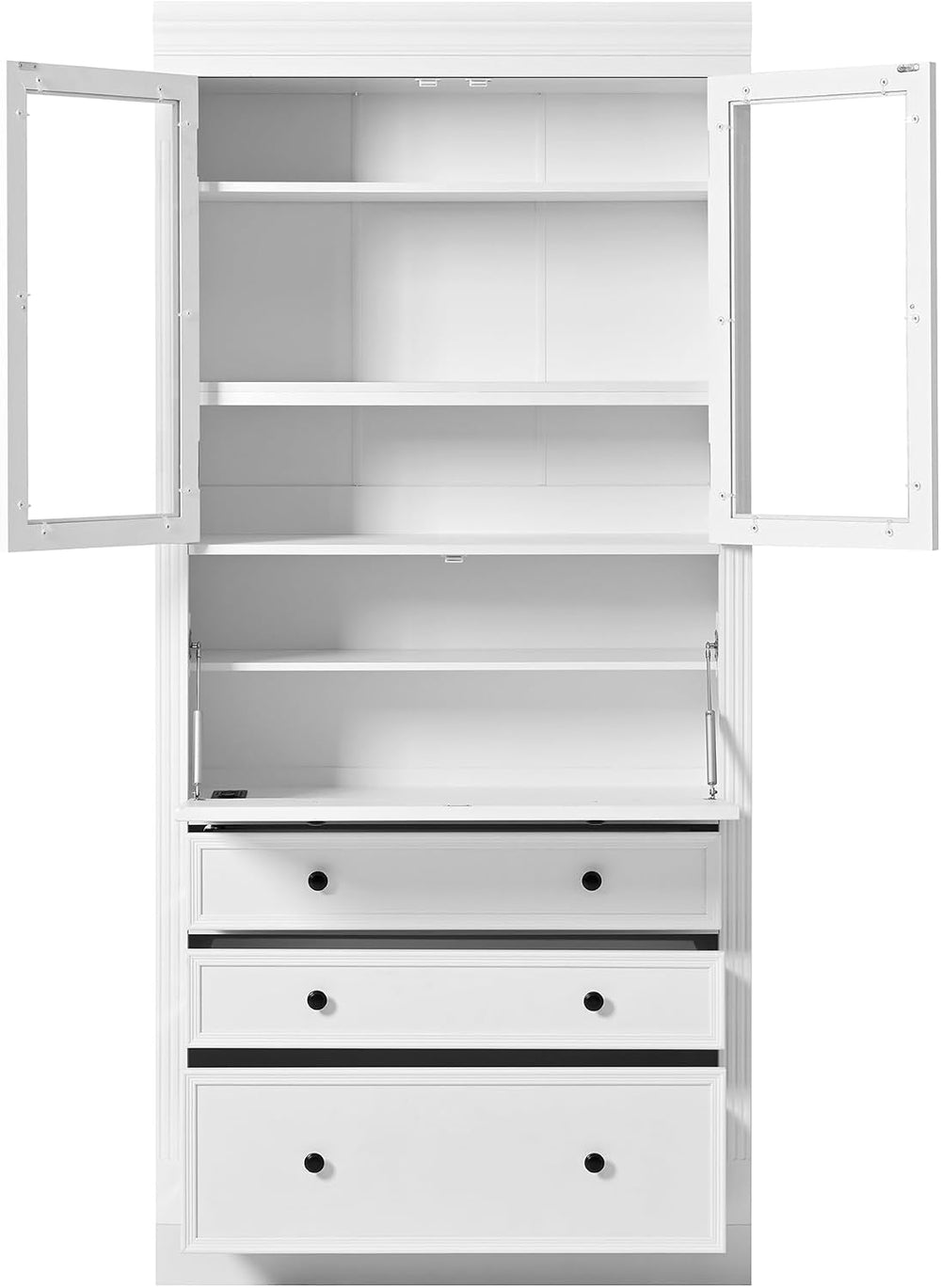 Freestanding Kitchen Pantry Storage Cabinet,Multifunctional Cupboard with 3 D...