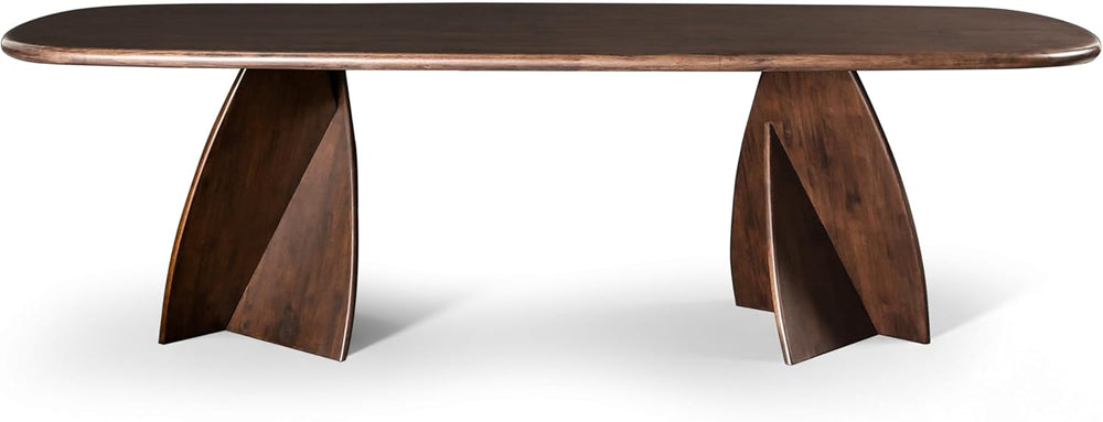 Furniture of America Nazaen XI Mid-Century Modern Solid Wood 82.6-inch Live E...