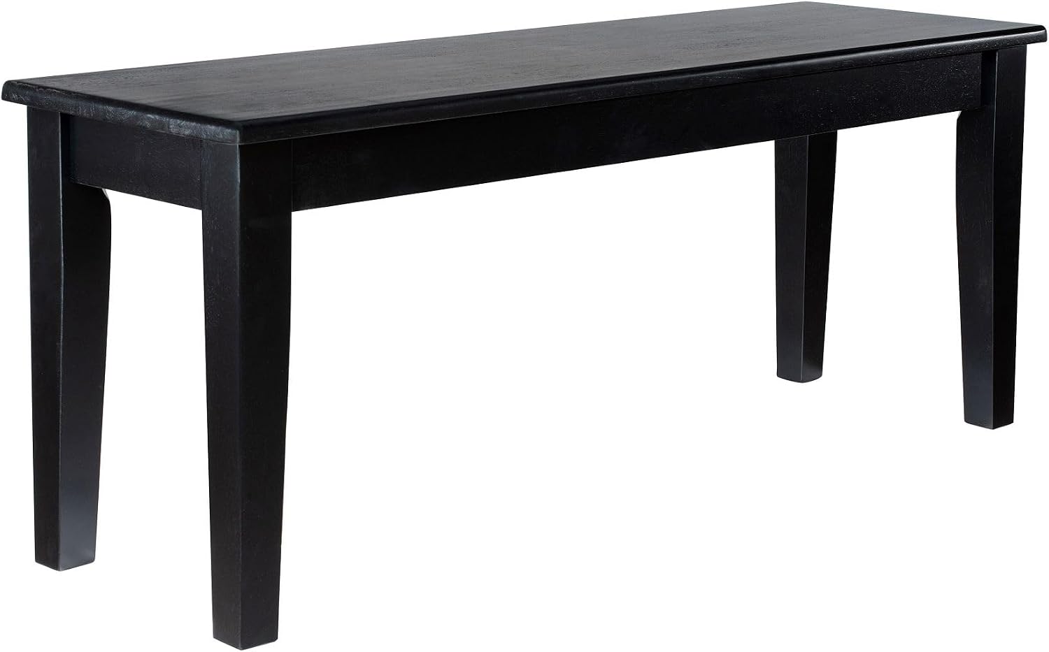 Boraam Shaker Backless Wood Bench - Black Finish