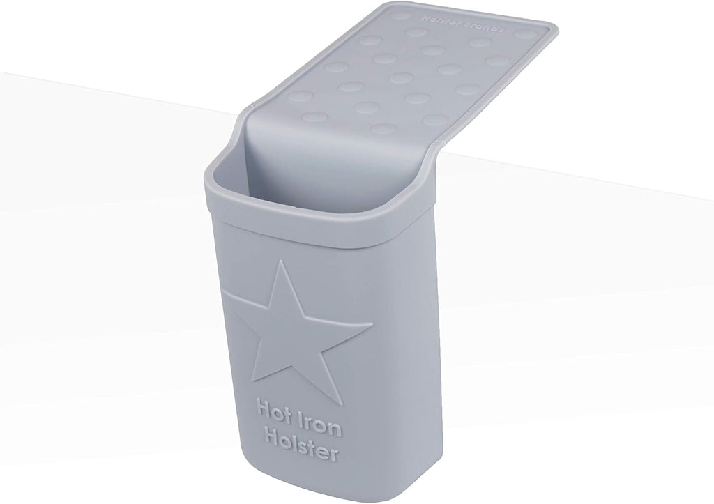 Hot Iron Holster | Adhesive-Free Silicone Storage Pocket for Organization and Travel | Heat Resistant to 500°F | Ideal for Curling Irons, Hair Straighteners, and other Hot Tools