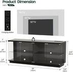 3-Piece Glass Display Cabinet Set with Glass Doors and RGB Lights,White | 2 Tall 67''H Corner Curio Cabinets with Locks and 1 Large 59''W TV Stand Display Case with Motion Sensor,Charging Hub