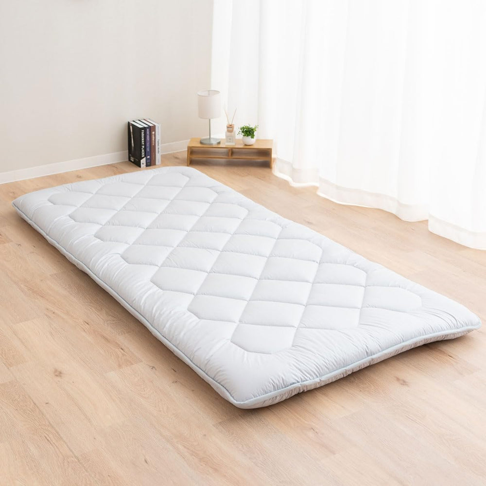 EMOOR Japanese Floor Futon Mattress Anti-Sag Twin-XL Made in Japan 100% Cotto...