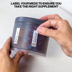 Monster Supplement Pill Dispenser, Medicine, Medication, Portable Detachable Travel Med Holder Container, Vitamin Storage Box, Lifetime Subscription to Medisafe App (Monster Fit 10-2 Pack)