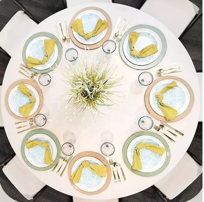 Lifetime 60" Round Commercial Grade Nesting Folding Table, Perfect for A...