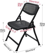 Plastic Folding Chair, Folding for Wedding Party Outdoor Indoor and Office, Portable Commercial(Green,1)
