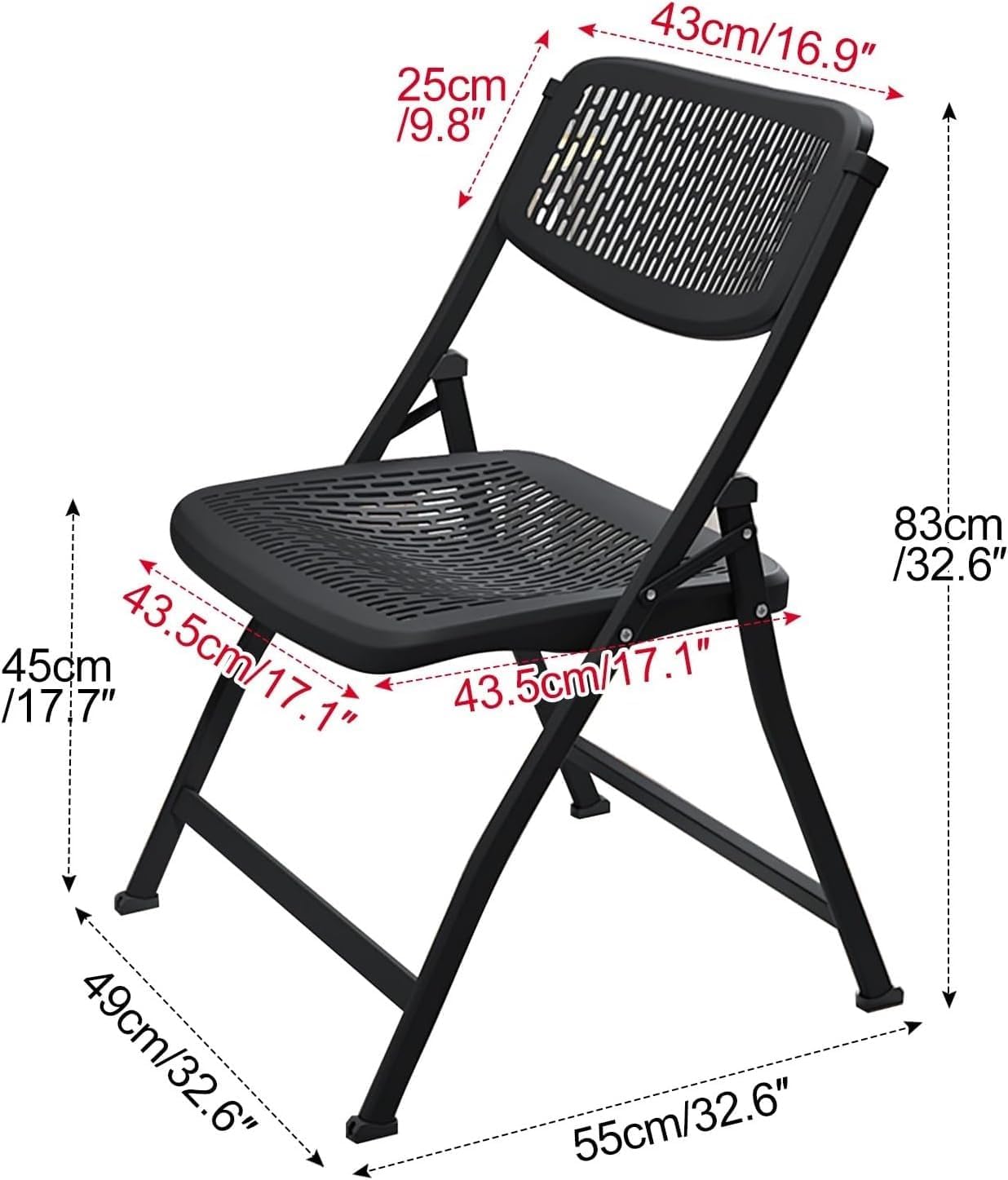 Plastic Folding Chair, Folding for Wedding Party Outdoor Indoor and Office, Portable Commercial(Green,1)