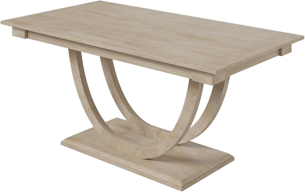 LUMISOL 6 Piece Dining Table Set for 6, Farmhouse Kitchen Dining Room Table S...