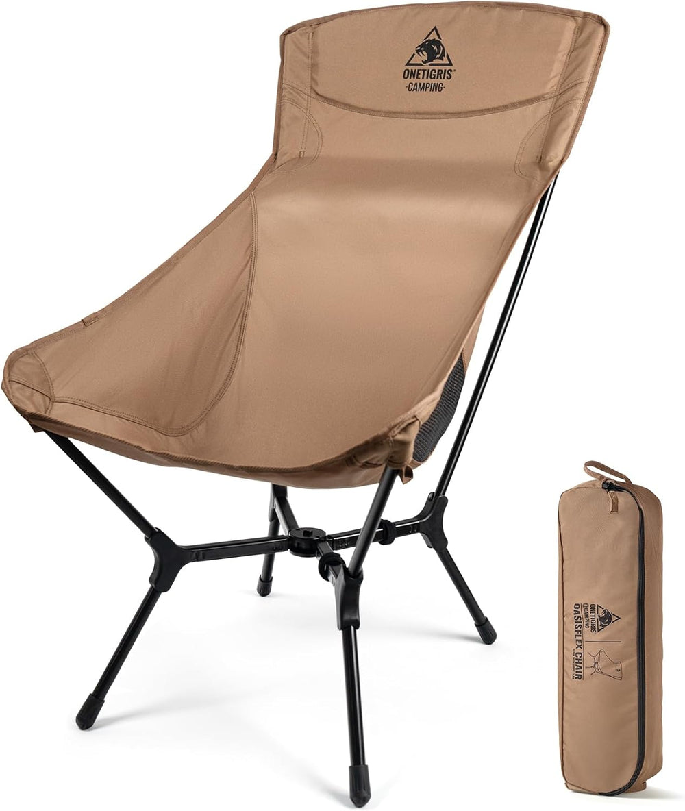 ONETIGRIS OasisFlex Camping Chair,High Back Folding Chair with Carry Bag,Grea...