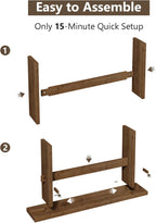 Solid Wood Console Table, 63" Farmhouse Entryway Table with Sturdy Mortise and Tenon Joints, Rustic Sofa Table for Hallway, Behind Couch, Foyer, 15 Mins Easy Assembly