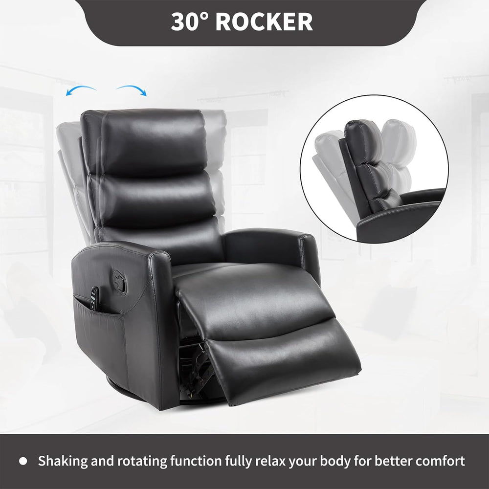 Rocker Recliner Chairs, 360° Swivel Rocking Recliner Chair for Adults,Glider ...