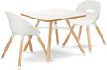 Lalo The Play Kit - Kids Table and Chairs Set - Toddler Activity Table for Playroom, Snack Time, Arts & Crafts - Easy to Clean - Coconut/Coconut